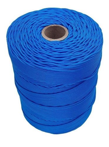 Corda Trançada 2,5mm (seda) Cordaville - Rolo Com 286 Metros Cor Azul-royal