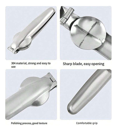 Para Quebra Nozes Abridor Castanha Portuguesa Inox /