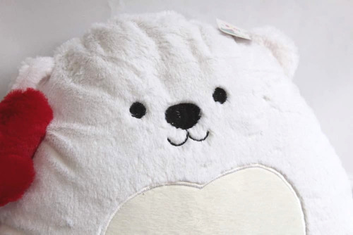 Imagen 3 de 3 de Cojín Decorativo Oso Regalo Corazón Amor Amistad Casa Pareja