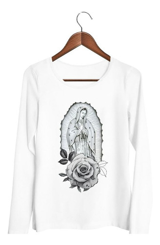 Remera De Mujer Virgen De Guadalupe Dibujo Religion Ml