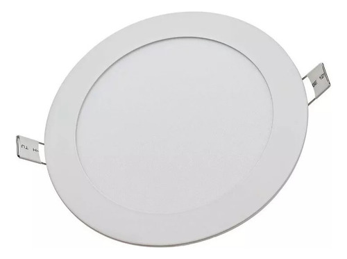 Foco Panel Led 9w Embutido Redondo 14.5cm Luz Neutra 220v