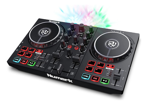 Controlador De Dj Numark Party Mix Il C/espectáculo De Luces Color Negro