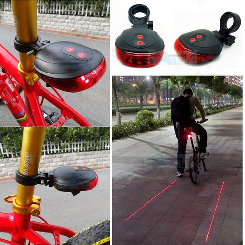 Luz Laser Led Bicicleta Marcador Ciclo Via
