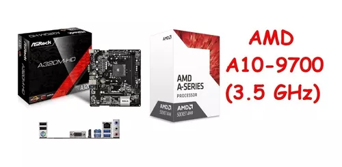 AMD A10-9700 Bristol Ridge Quad-Core 3.5 GHz Socket AM4 65W AD9700AGABBOX  Desktop Processor Radeon R7 