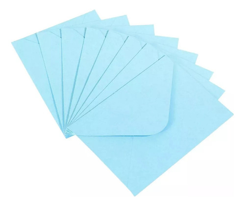 Mz 100 Mini Envelopes Azuis Pequenos Para Festa De Casamento