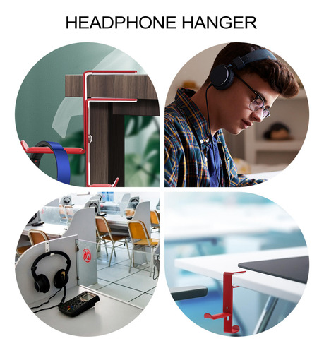 Soporte Para Auriculares Con Clip Ajustable Para Colgar Deba