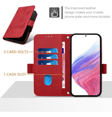 Funda Rosas Con Estampado For Samsung Galaxy A16/a54/a24