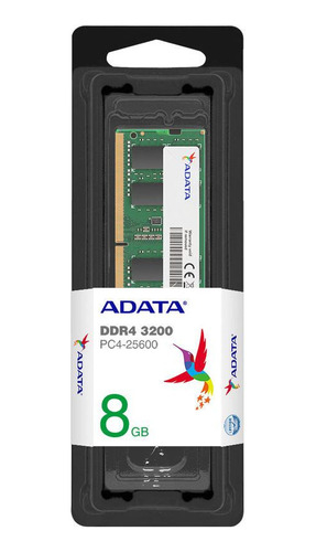 Memória Notebook Adata 8gb Ddr4 3200 Mhz - Ad4s32008g22-sgn