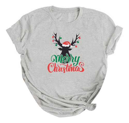 Camisa Mujer Navidad Camiseta Para Divertido Grafico Casual