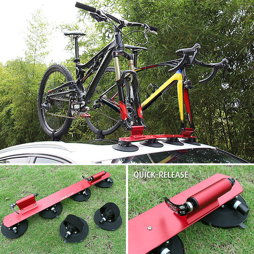 Imagen 6 de 9 de Baca De Techo Con Ventosa Para Bicicleta