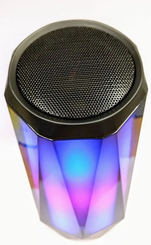 Imagen 3 de 3 de Parlante Portátil Crystal Con Luces Led Micro Sd Bluetooth