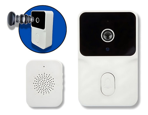Campainha Interfone Inteligente Wifi Câmera Sem Fio Celular