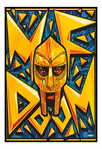 Cuadro Premium Poster 33x48cm Mf Doom