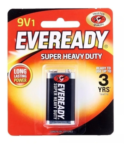 Pila Bateria 9v Carbon Zinc Eveready 1222 Bp1 Ciardi