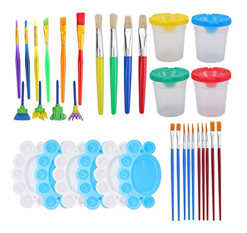 Kit De Herramientas De Pintura, Juego De 34 Vasos De Pi...