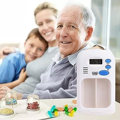 Caixa de comprimidos com alarme elétrico Caixa de comprimidos para adultos