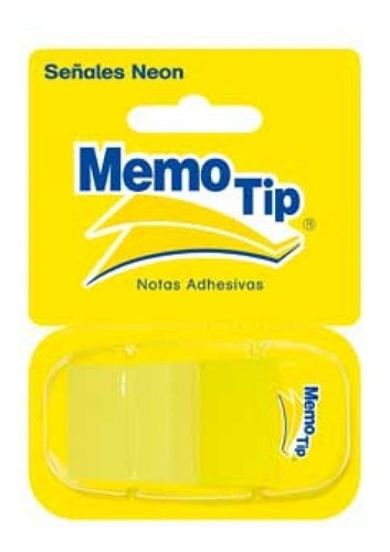 Banderitas Janel Memo Tip Amarillo C/desp Pet 23x45mm /vc