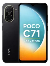 Xiaomi Poco C71 4gb Ram 128gb Rom Negro Pantalla 6.88 120hz Cámara 32mp Batería 5200mah Android 15