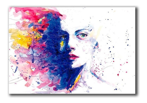 Cuadro Rostro Aquarela M