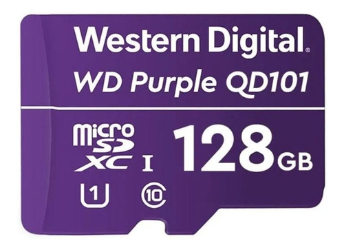 Cartão De Memória Microsd 128gb Wd Purple P/ Cftv Intelbras