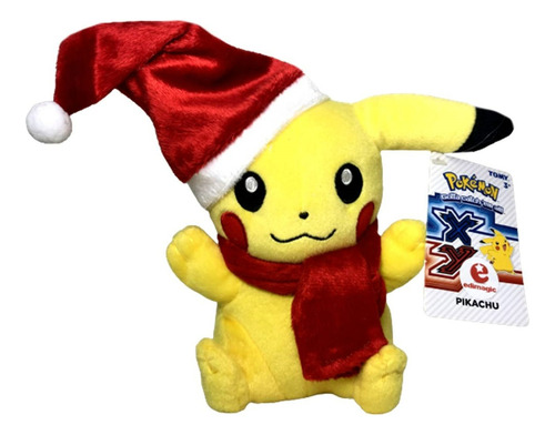 Boneco Pelúcia Personagem Pikachu De Natal Pokémon Original