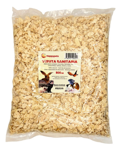 Viruta Happypets 500gr Para Mascotas