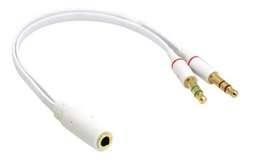 Cable Adaptador Divisor De Audio Microfono Y Auricular Clic