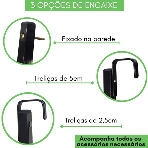 Suporte De Ferro Para Jardim Vertical Floreira Plantas Cinza