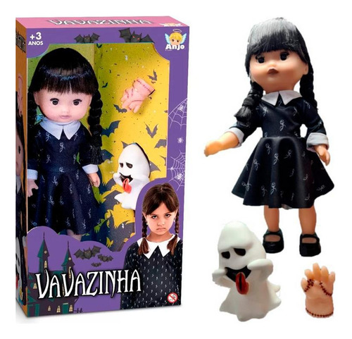 Boneca Vavazinha Inspiração Série Wandinha Coleção Programa