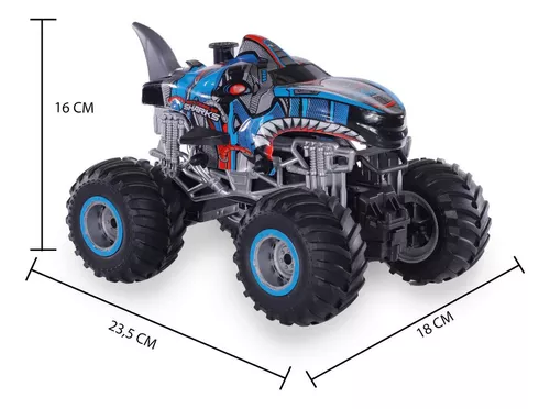 Carrinho De Controle Remoto Monster Truck Azul Polibrinq