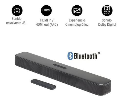 Barra De Sonido De 2.0 All In One Negro Jbl