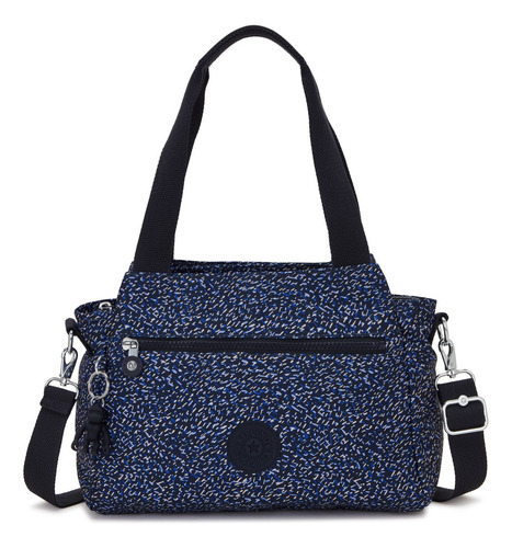 Bolsa Kipling Original Nueva Color Cosmic Navy Diseño De La Tela Liso