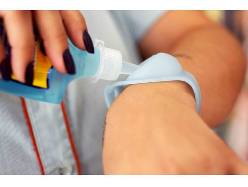 Pulseira Para Biossegurança Ortho Pauher Armazena Álcool Gel