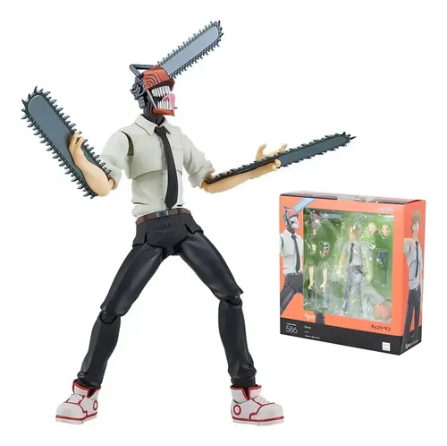 586 figma チェンソーマン フィギュア Figura De Ação De Anime Figma 586 Chainsaw Man Denji, Modo | Frete