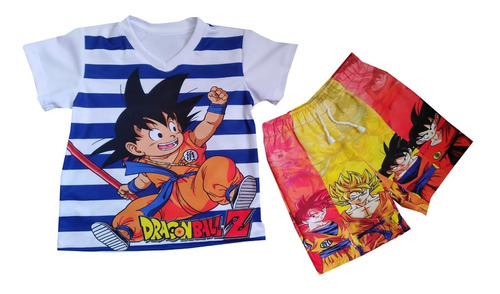 Conjunto Deportivo Para Niños De Dragon Ball Goku - H