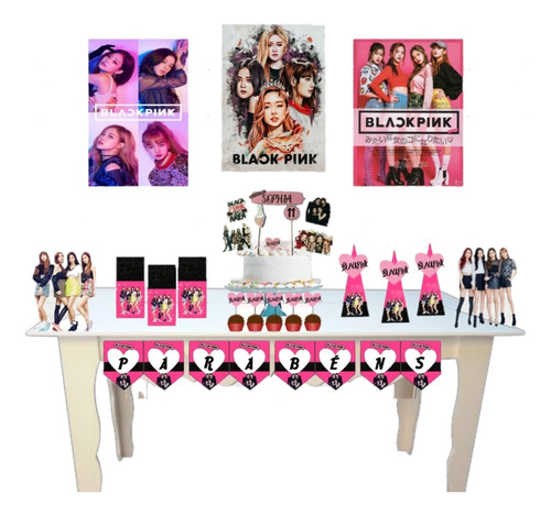 Kit Festa Em Casa Personalizado Black Pink Kpop