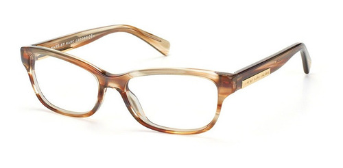 Lente Óptico Marc Jacobs Mmj617 Striped Clear Brown Grey 52