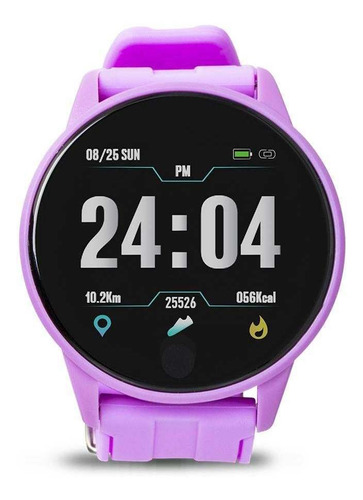 Smartwatch Reloj Inteligente Hyper T2go Color de la correa Lila Color del bisel Morado