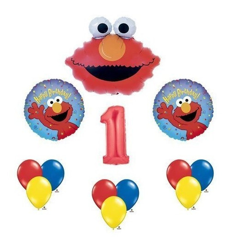 Elmo Sesame Street # 1 Primero Primera Fiesta De Cumpleaños 