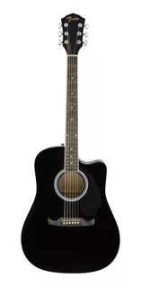 Guitarra Electroacústica Fender Alternative FA-125CE para diestros black nogal brillante