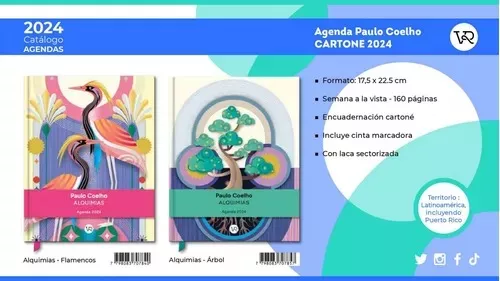 Agenda Paulo Coelho Cartone árbol 2024