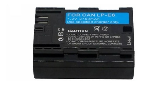 Bateria Lp-e6 Canon 5d Mark Ill 6d 7d 60d 70d 80d 2.750 Mah