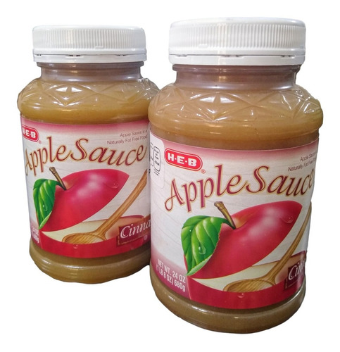 2 Pack Heb Select Ingredients Salsa De Manzana Y Canela 680g