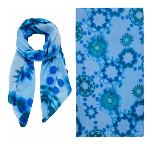 Pashmina, Bufanda Desigual Azul Rey