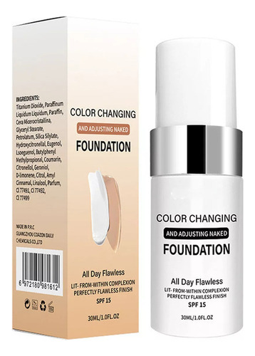 Base De Maquillaje Que Cambia De Color Para Piel Envejecida