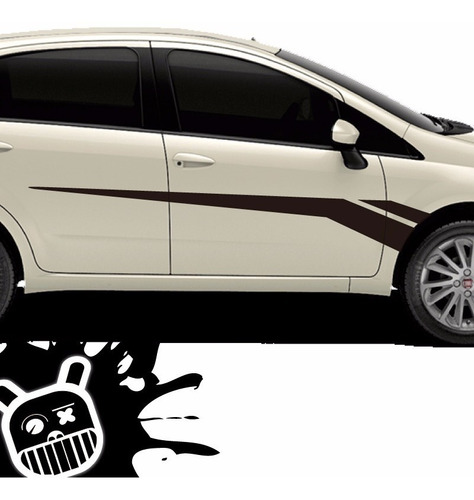 Calco, Ploteo Decorativo Lateral Bulk Ii Fiat Punto !