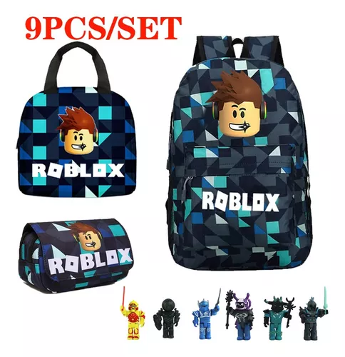 Roblox Lunch Bag Escola Estudantes Lunch Box Bag Lápis Case