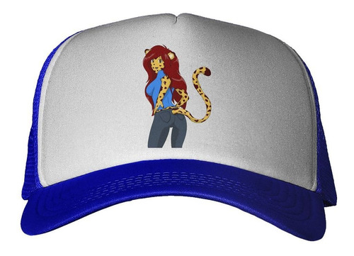 Gorra Cheetah Dibujo Mujer Pelo Largo