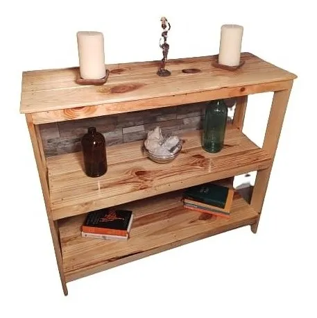 Mesa De Arrimo Rústica Fabricada Con Madera De Pallet
