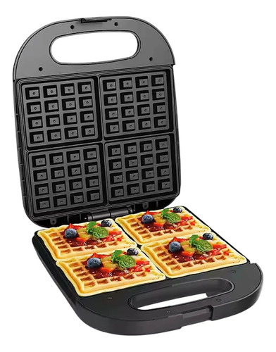 Wafflera Electrica Maquina Antiadherente De 4 Waffles Grande